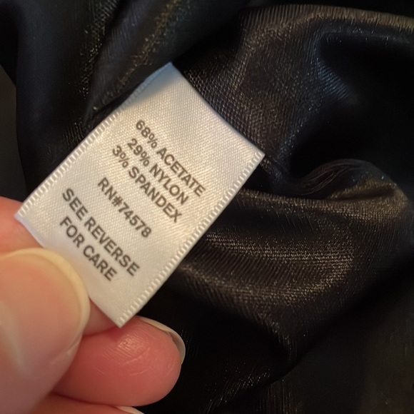 CACHE Dress. Size 10. Beautiful. Classy. Evening. Black pink red. With Flaws. - Picture 10 of 16